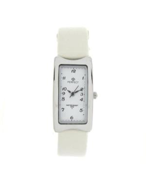 Women Fashion Quartz Analog Watch PERFECT PRF-K01-055 White Dial 18mm
