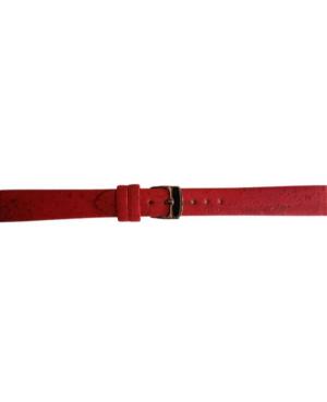 Watch Strap CONDOR Vegan 401R.06.14.W Red Imitation leather Rot 14 mm
