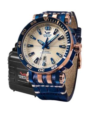 Men Sports Diver Luxury Automatic Analog Watch VOSTOK EUROPE NH35A-575E651 Braun Dial 48mm image 1