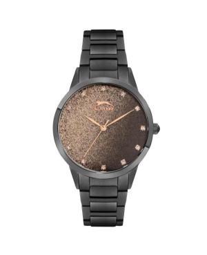 Women Fashion Quartz Analog Watch SLAZENGER SL.9.6331.3.05 Hnědá Dial 33mm