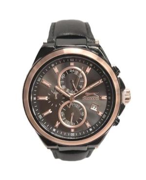 Men Klassisch Quartz Analog Watch Chronograph SLAZENGER SL.9.6307.2.04 Schwarz Dial 44mm image 1