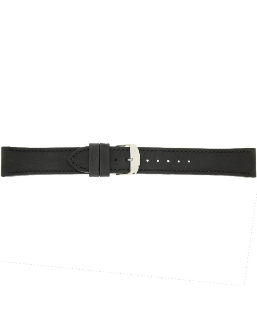 Watch Strap CONDOR 397R.01.20.W Black Juoda 20 mm