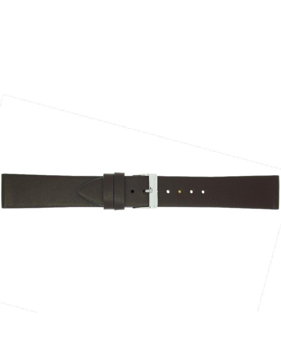 Watch Strap CONDOR Vegan 389R.02.22.W Brown Imitation leather Hnědá 22 mm