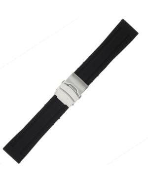 Watch Strap Diloy SBR36.01.18 Silicone Black Silikonas Juoda 18 mm image 3