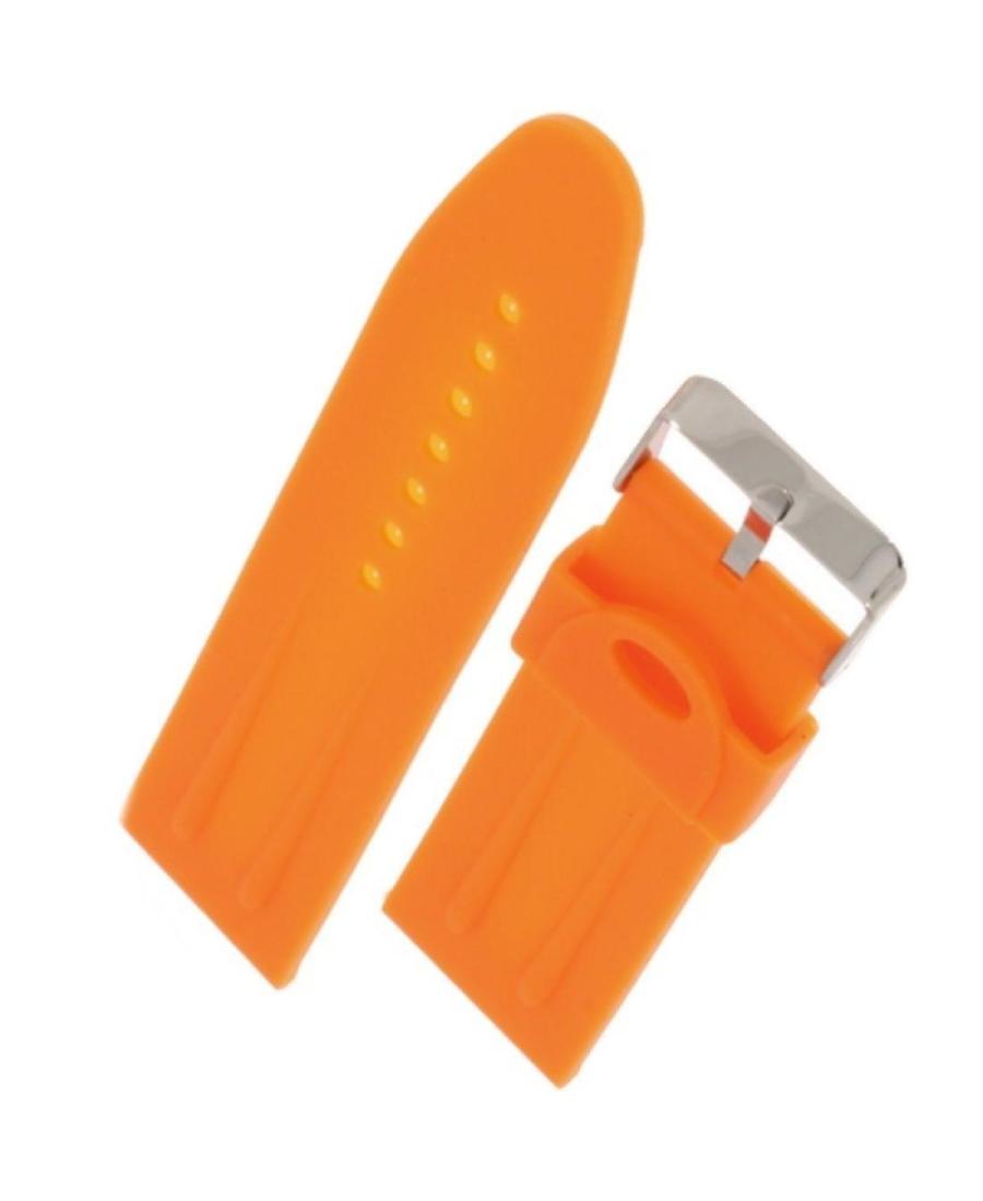 Watch Strap Diloy SBR01.12.30 Silicone Orange Silikonas Oranžinė 30 mm