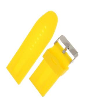 Watch Strap Diloy SBR01.26.10 Yellow Silicone Gelb 26 mm image 1