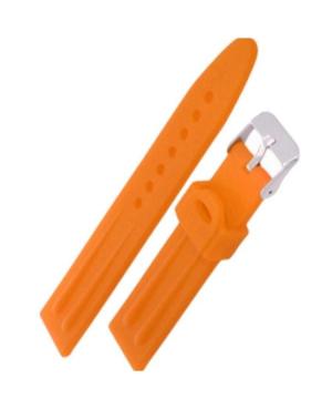 Watch Strap Diloy SBR01.12.24 Silicone Orange 24 mm