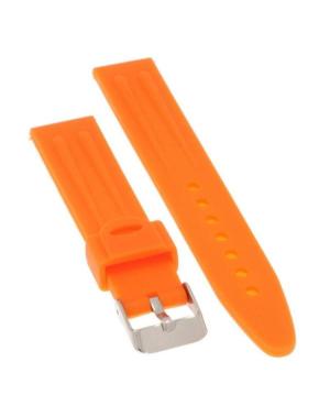 Watch Strap Diloy SBR01.12.24 Silicone Orange 24 mm image 1