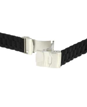 Watch Strap Diloy SBR31.01.20 Silicone Black Silikonas Juoda 20 mm image 1