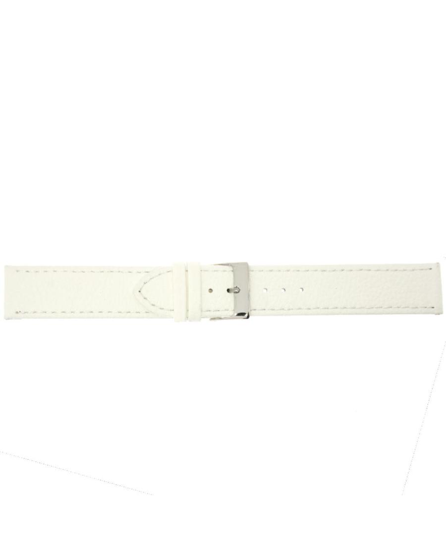Watch Strap CONDOR Vegan 387R.09.18.W Imitation leather Imitacja skóry Biały 18 mm