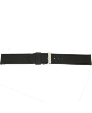 Watch Strap CONDOR Vegan 387R.01.18.W Black Imitation leather Černá 18 mm