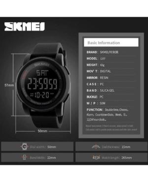 Мужские Спортивные Наручные Часы SKMEI 1257 blue изображение 2