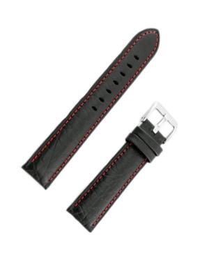 Watch Strap BISSET BS157.24 Black 24 mm