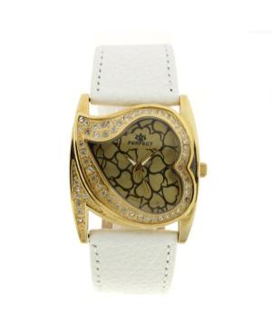 Women Classic Quartz Analog Watch PERFECT PRF-K26-002 Gold color Dial 34mm