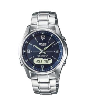 Men Japan Eco-Drive Digital Watch Chronograph CASIO LCW-M100DSE-2AER Blau Dial 40.4mm