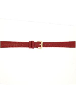 Watch Strap CONDOR Semi Padded Lizard Grain 065R.06.12.Y Red 12 mm
