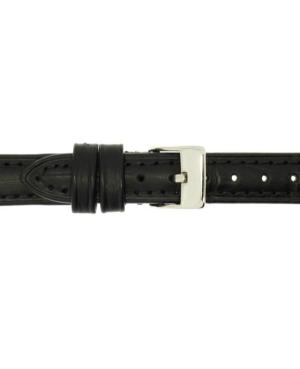 Watch Strap CONDOR Semi-padded Aligator Grain 613R.01.12.W Black Juoda 12 mm image 2