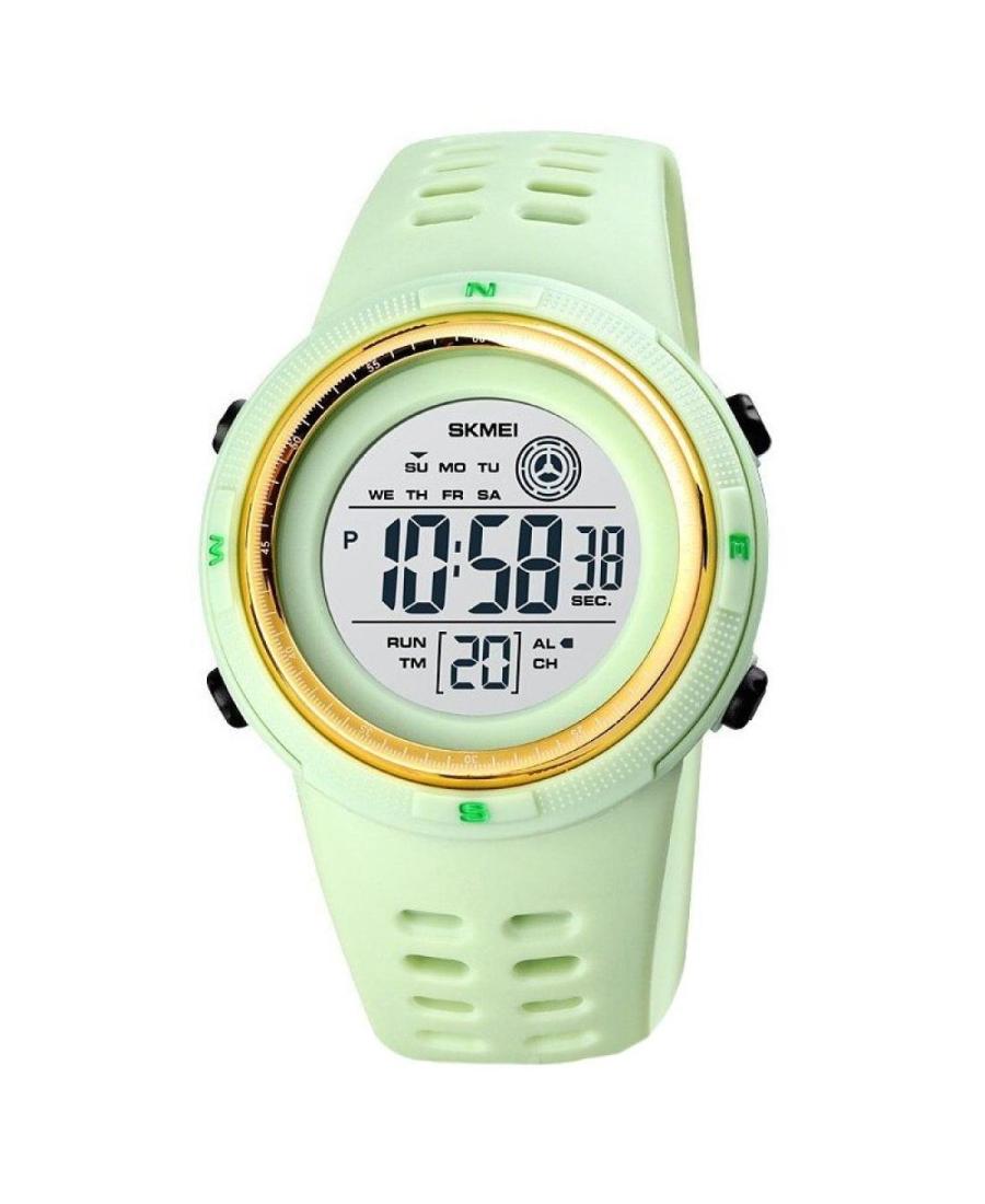 Women Sports Functional Quartz Digital Watch Timer SKMEI 1773GN Silver color Dial 40mm