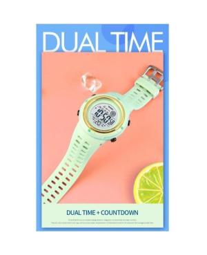 Women Sports Functional Quartz Digital Watch Timer SKMEI 1773GN Silver color Dial 40mm image 1