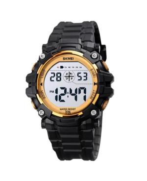Women Sports Functional Quartz Digital Watch Timer SKMEI 1616GD Silver color Dial 45mm