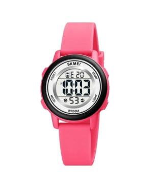 Women Sports Functional Quartz Digital Watch Alarm SKMEI 1721PW Silver color Dial 34mm