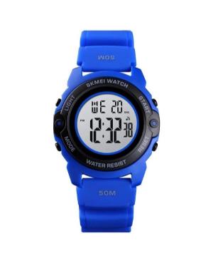 Mężczyźni sportowy Funkcjonalny kwarcowy cyfrowe Zegarek Budzik SKMEI 1574BU Kolor srebrny Wybierz 41mm