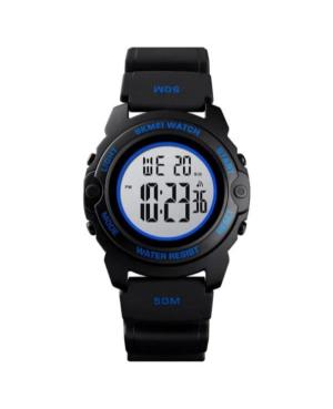 Men Sports Functional Quartz Digital Watch Alarm SKMEI 1574BUBK Silver color Dial 41mm