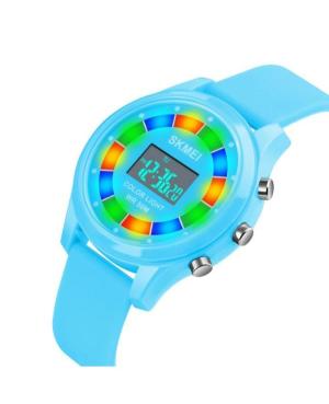 Moteriškas Su funkcijomis Kvarcinis Digital Watch Alarm SKMEI 1596LTBU Silver color Dial 36mm image 2
