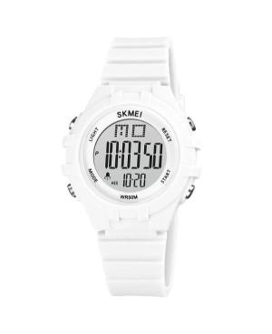 Moteriškas Su funkcijomis Kvarcinis Digital Watch Alarm SKMEI 1716WT Silver color Dial 38mm