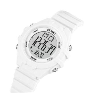 Women Functional Quartz Digital Watch Alarm SKMEI 1716WT Silver color Dial 38mm image 1