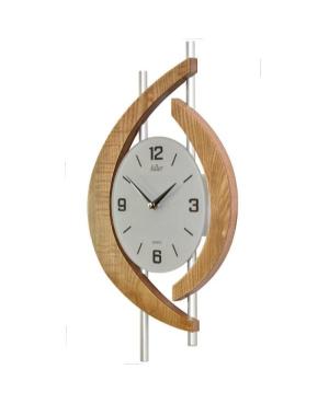 ADLER 21184PBO Wall clock Glass Oak Medis Stiklas Ąžuolas image 1