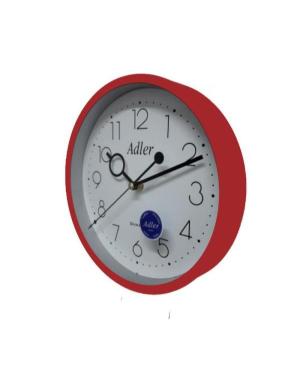 ADLER 30018A RED Wall clock Red Plastic Červená image 1