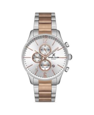 Vyriškas Klasikinis Kvarcinis Rodyklinis Watch DANIEL KLEIN DK.1.12824-5 Sidabras Dial 44mm