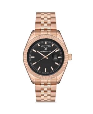 Men Fashion Quartz Analog Watch DANIEL KLEIN DK.1.12861-4 Schwarz Dial 42mm