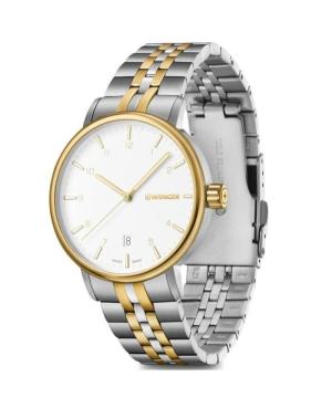 Men Klassisch Swiss Quartz Analog Watch WENGER 01.1731.122 Weiß Dial 40mm image 5