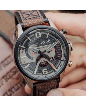 Men Quartz Analog Watch Chronograph AVI-8 AV-4056-06 Multicolor Dial 44mm image 3