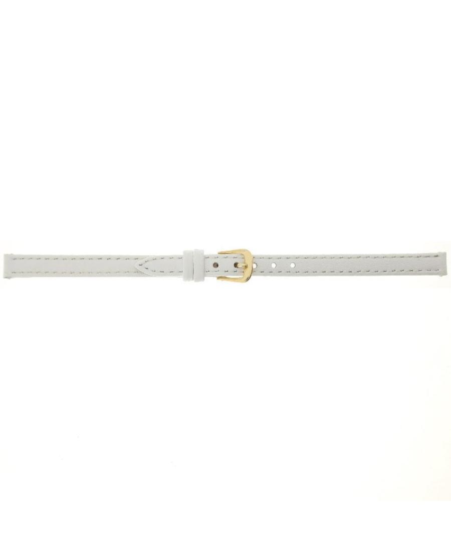 Watch Strap CONDOR Calf Grain Strap 123L.09.14.Y White Weiß 14 mm
