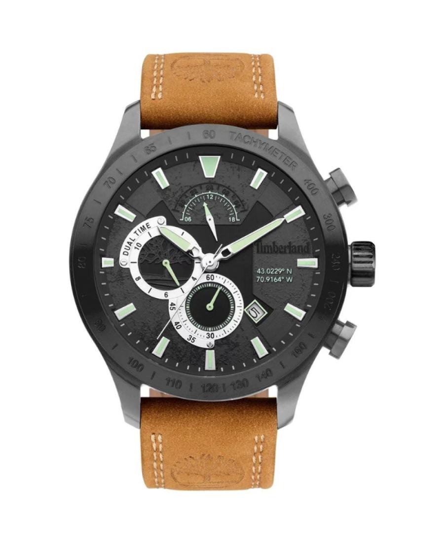 Vyriškas Su funkcijomis Sportinis Kvarcinis Rodyklinis Watch Chronograph TIMBERLAND TDWGF2100202 Juodas Dial 49mm