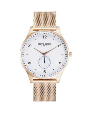 Vyriškas Klasikinis Kvarcinis Rodyklinis Watch PIERRE CARDIN A.PC902671F202 Balta Dial 42mm