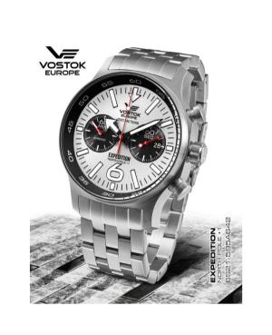 Mężczyźni sportowy Diver kwarcowy analogowe Zegarek Chronograf VOSTOK EUROPE 6S21-595A642BR Biały Wybierz 47mm image 1