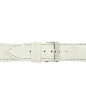 Watch Strap CONDOR Alligator Print 320R.09.18.W Skóra Skórzany Biały 18 mm image 2