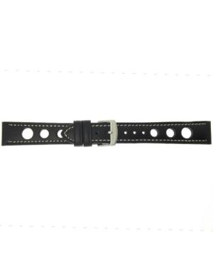 Watch Strap CONDOR 682R.01.18.W Silicone Black Silikonas Juoda 18 mm