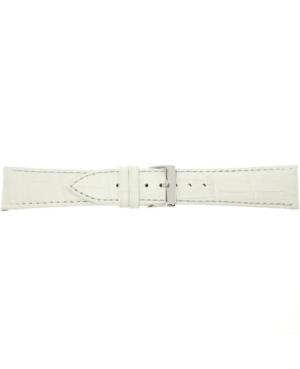 Watch Strap CONDOR Alligator Print 320R.09.20.W Skóra Skórzany Biały 20 mm