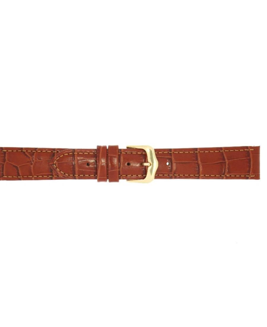 Watch Strap CONDOR Croco Grain 087R.08.20.Y Brown Braun 20 mm