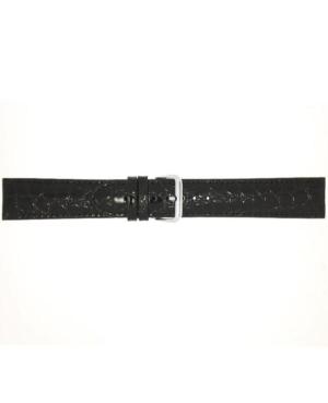 Watch Strap CONDOR Croco Grain 119L.01.20.W Black Schwarz 20 mm