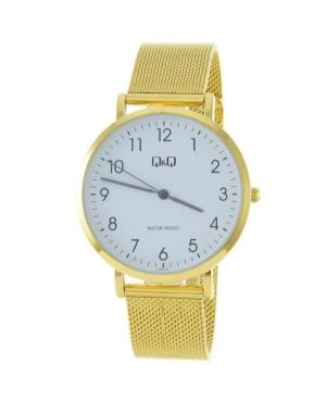Men Classic Japan Quartz Analog Watch Q&Q QA20J054Y White Dial 40mm