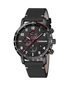 Mężczyźni klasyczny sportowy Szwajcar kwarcowy analogowe Zegarek Chronograf WENGER 01.1543.106 Czarny Wybierz 44mm image 5