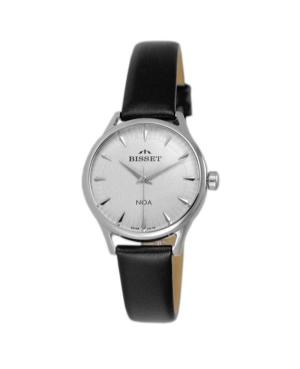 Women Klassisch Swiss Quartz Analog Watch BISSET BSAE79SISX03BX Silver Dial