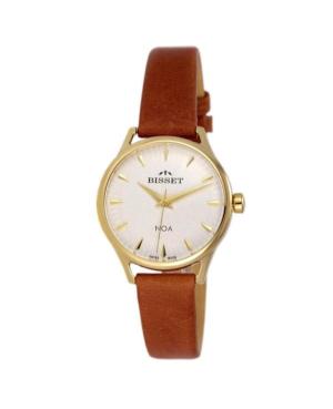 Women Klassisch Swiss Quartz Analog Watch BISSET BSAE79GISX03BX Silver Dial