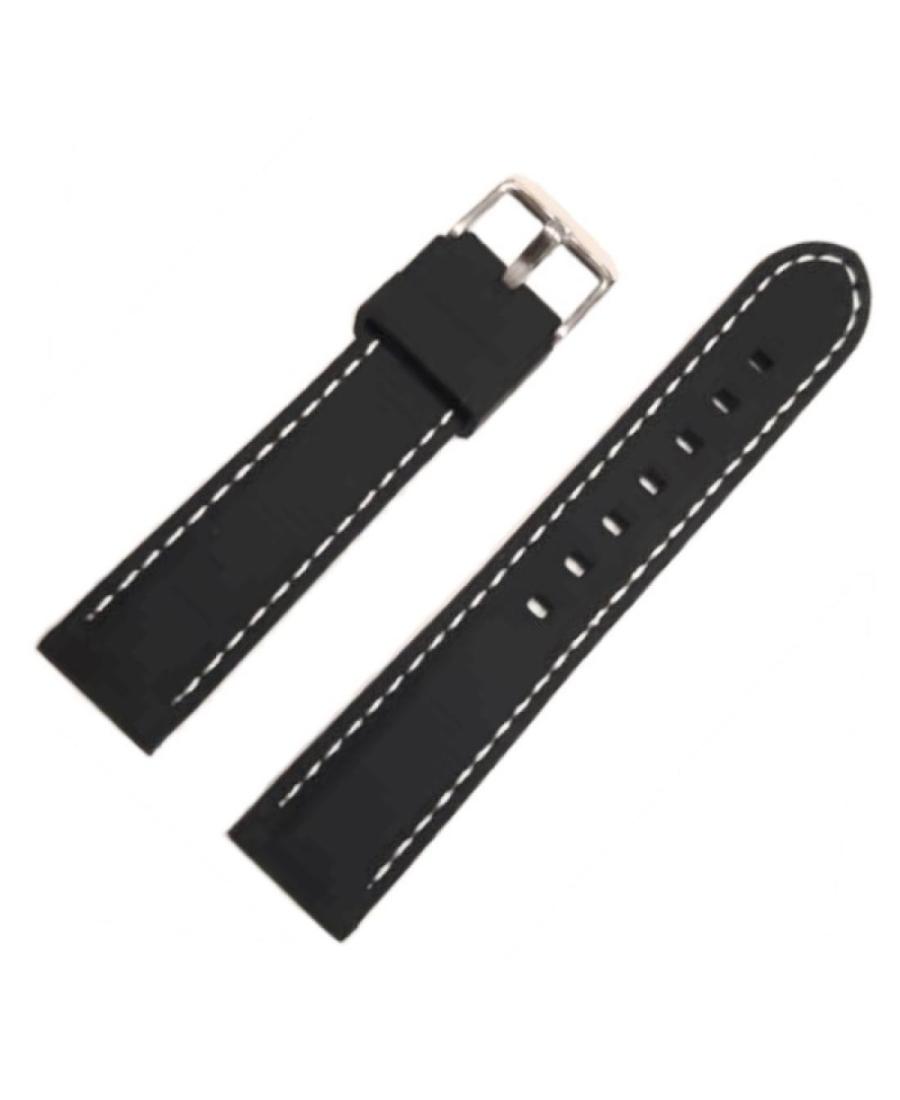 Watch Strap Jordan Kerr JK.SL.BK.WH.20 Black 20 mm